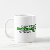 MAGERES sechs Sigma-grüner Gurt-Kaffee-Tasse Kaffeetasse (Links)