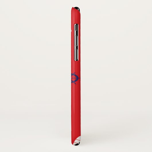 Mageres Segelboot-Muster Case-Mate iPhone Hülle (Hinten/Links)