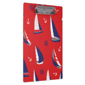 Mageres Segelboot-Muster Klemmbrett (Rechts)