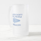 Mages töten nicht Leute… Mattglas Bierglas (Vorderseite Links)