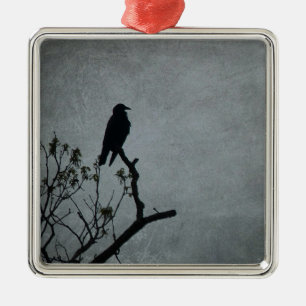 Magestic Crow Ornament Aus Metall