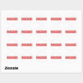 Maggie-Briefmarke Runder Aufkleber (Blatt)