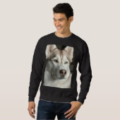 Maggie Der sibirische Husky Long Sweatshirt (Vorne ganz)