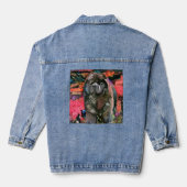 MAGGIE die schwarze Chow Denim Jacket Jeansjacke (Rückseite)