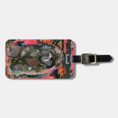 MAGGIE die schwarze Gepäckmarke Gepäckanhänger (Vorderseite horizontal)