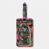 MAGGIE die schwarze Gepäckmarke Gepäckanhänger (Rückseite vertikal)