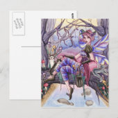 Maggie - Fairy and Cat Postcard Postkarte (Vorne/Hinten)