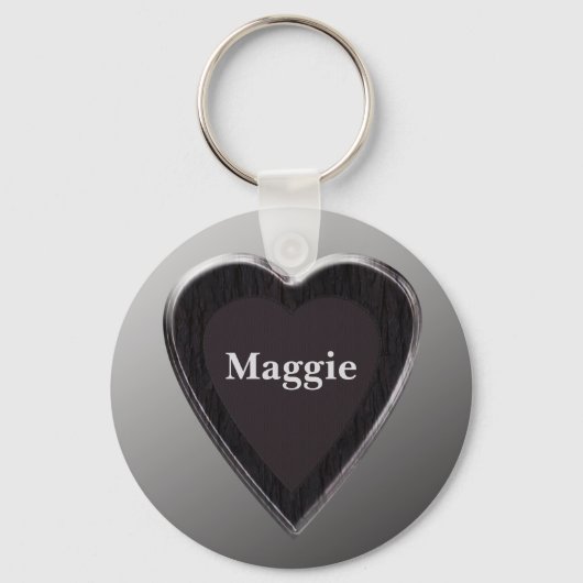 Maggie Heart Keychain von 369MyName Schlüsselanhänger (Vorderseite)