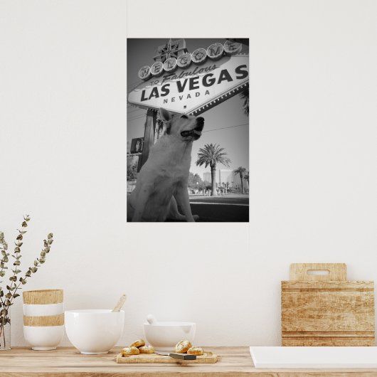 Maggie - Las Vegas-Zeichen Poster (Küche)