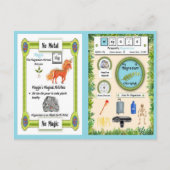 Maggie - Magnethorn Einhornspielkarte Postkarte (Vorderseite)