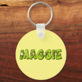 Maggie Name Kiwi Design Schlüsselanhänger (Vorderseite)