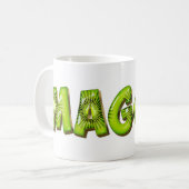 Maggie Name Kiwi Style Tasse Teetasse Kaffeetasse (Vorderseite Links)