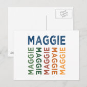 Maggie Niedlich Colorful Postkarte (Vorne/Hinten)