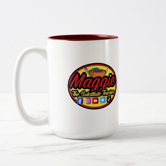 Maggie-Tasse Zweifarbige Tasse (Links)