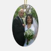 Maggie und Eric-Verzierung Keramikornament (Links)
