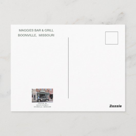 Maggie's Bar & Grill Postkarte (Rückseite)