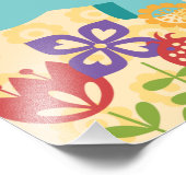 Maggie's Menagerie Kinderzimmer Prints: Aquamarine Fotodruck (Ecke)