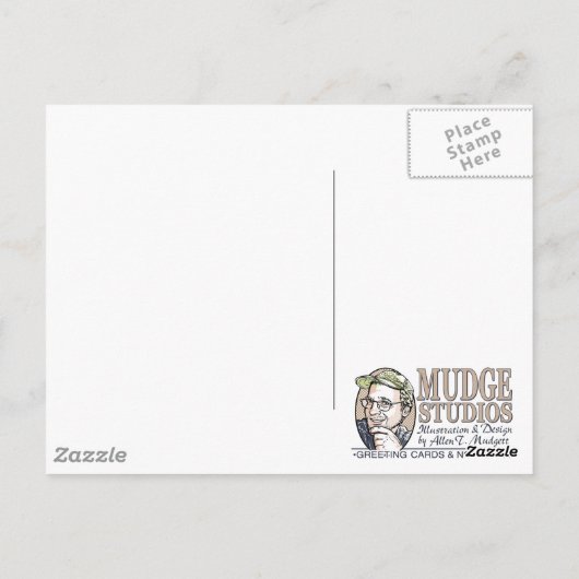 maggot_gag_zazzle postkarte (Rückseite)