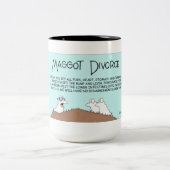 Maggot Scheidung Zweifarbige Tasse (Mittel)