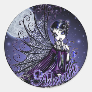 "Maggy" Stickers Viktorianisch Gothic Moon Light F