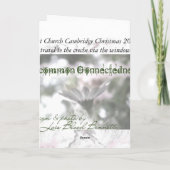 Magi in Window Sill Feiertagskarte (Rückseite)