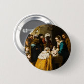 Magi Present Jesus Geschenke Button (Vorne & Hinten)