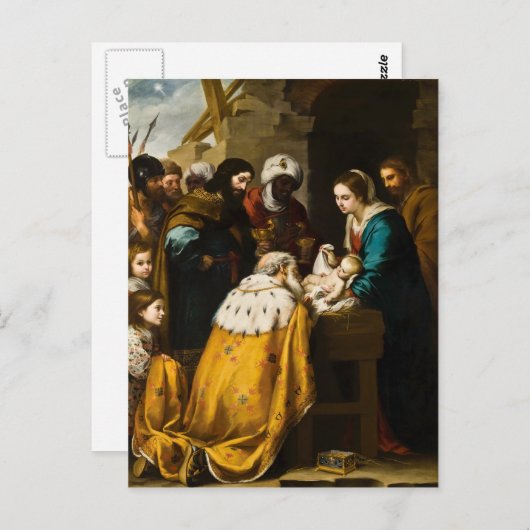 Magi Present Jesus Geschenke Postkarte (Vorne/Hinten)