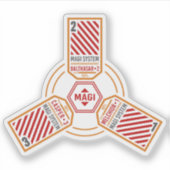 Magi System Neon Genesis Evangelion Aufkleber (Vorderseite)