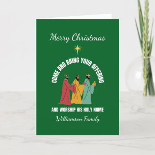 Magi Three Wise Men Christlich Weihnachtskrippe Feiertagskarte