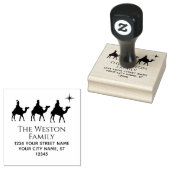 Magi Wisemen Kings Star Xmas #2 Namensadresse Gummistempel (Stempel)