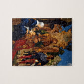 Magi Worship Baby Jesus Puzzle (Horizontal)
