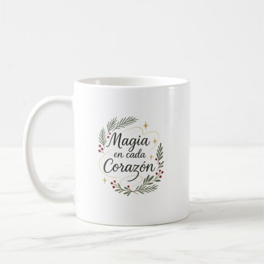 ✨ Magia en Cada Corazón – Caligrafía Navideña Kaffeetasse (Links)
