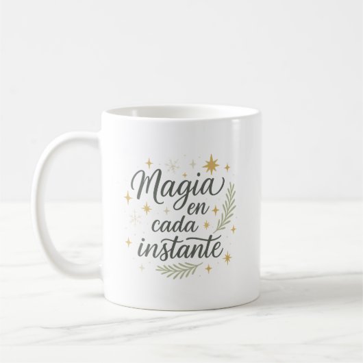 ✨ Magia en Cada Instante – Diseño Navideño Kaffeetasse (Links)