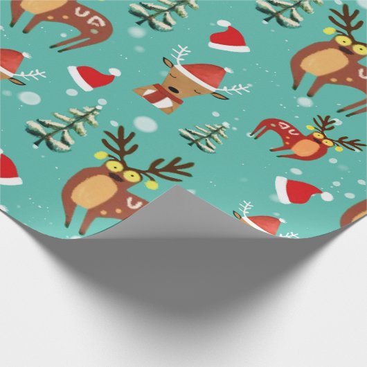 Magia Invernal de Renos Geschenkpapier (Ecke)