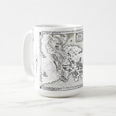 Magian Peninsula Karte Tasse (Vorderseite Links)