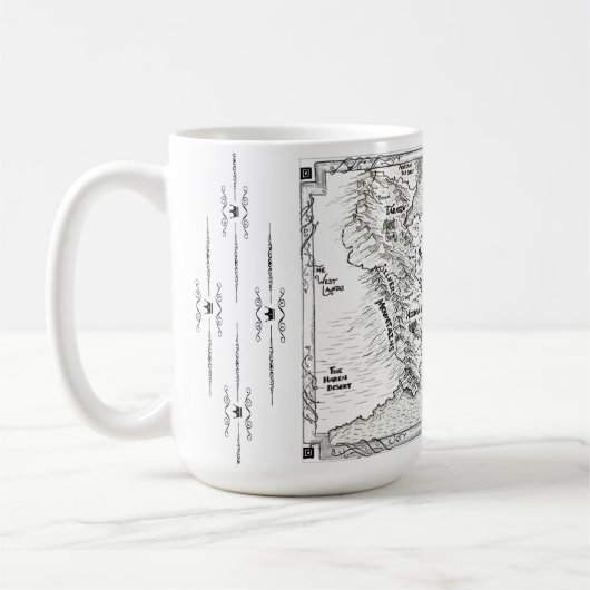 Magian Peninsula Karte Tasse (Links)