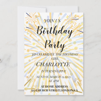 Magic 5. Geburtstagsbash Einladung