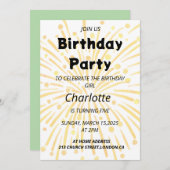 Magic 5. Geburtstagsbash Einladung (Vorne/Hinten)