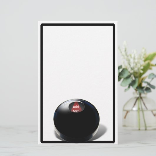 Magic 8 Ball Briefpapier (Stehend Vorderseite)