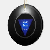Magic 8 Ball - Ihr Text Keramik Ornament (Links)
