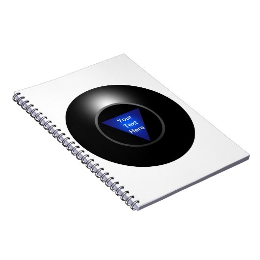 Magic 8 Ball - Ihr Text Notizblock (Rechte Seite)