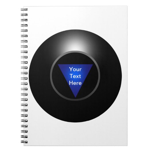 Magic 8 Ball - Ihr Text Notizblock (Vorderseite)