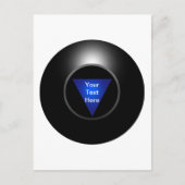 Magic 8 Ball - Ihr Text Postkarte (Vorderseite)