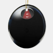 Magic 8 Ball Keramik Ornament (Links)