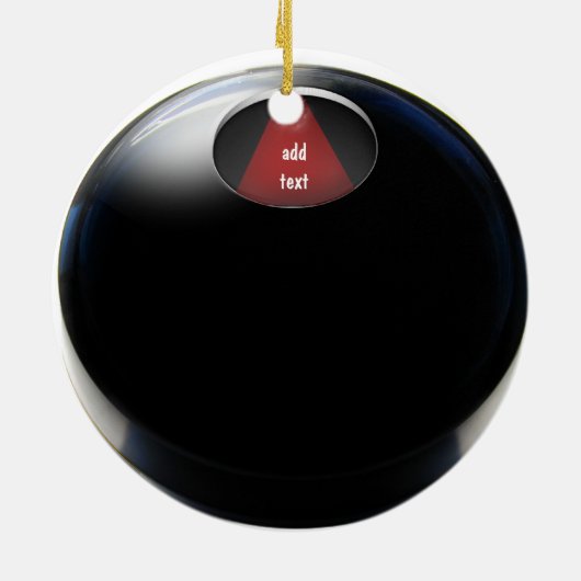 Magic 8 Ball Keramik Ornament (Hinten)
