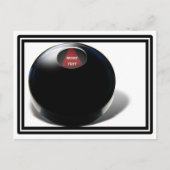 Magic 8 Ball Postkarte (Vorderseite)
