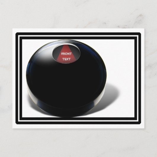 Magic 8 Ball Postkarte (Vorderseite)