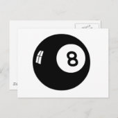 Magic 8 Ball Postkarte (Vorne/Hinten)