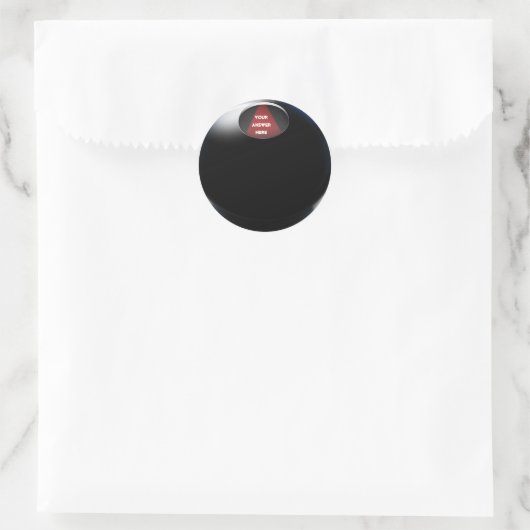 Magic 8 Ball Runder Aufkleber (Tasche)