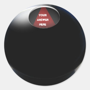 Magic 8 Ball Runder Aufkleber